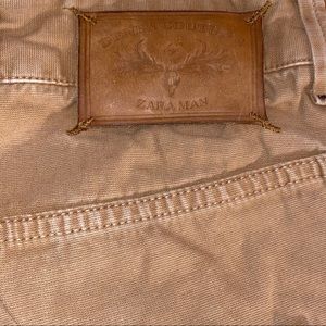 Zara Khaki Tan Men’s Pants Jeans